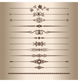 Decorative lines vector image