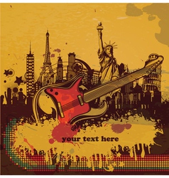 Music poster vector image