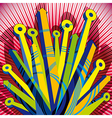 Abstract with 3d arrows vector image
