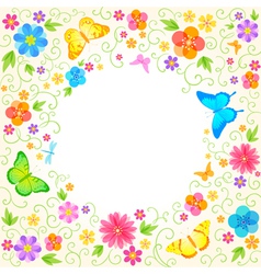 Summer floral design vector image