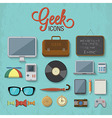 Geek accessories 2 vector image