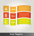 Options Tabs Template vector image
