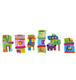 Fairy houses vector image