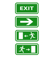 Exit icons vector image