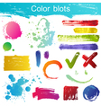 Blots set vector image