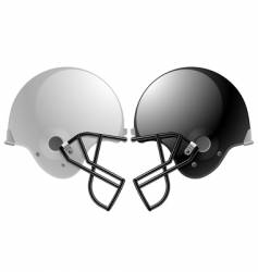 Football helmets vector image
