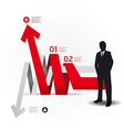 Modern Design template with business man vector image