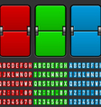 Airplane departure board vector image