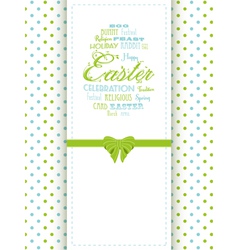 Easter background panel vector image