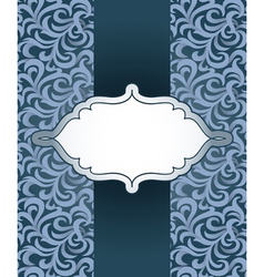 Vintage frame with pattern vector image
