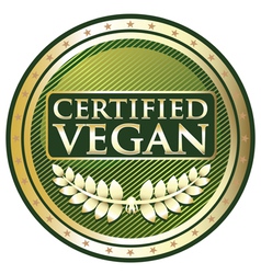 Certified Vegan vector image