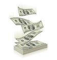 Money falling Money falling vector image
