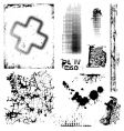 Grungy textures vector image