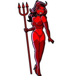 Sexy Devil Girl Sexy Devil Girl vector image