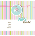 Baby shower card vector image