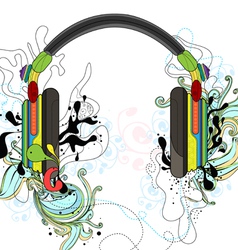 Headphones vector image