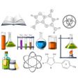Science and chemistry icons vector image