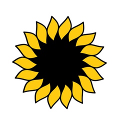 Sunflower Logo vector image