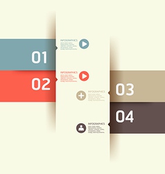 Modern Design numbered banners template vector image