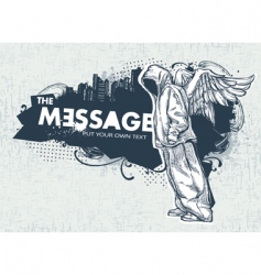 Modern sketchy style banner vector image