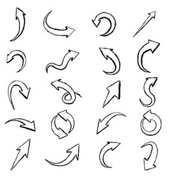 Hand draw arrows vector image