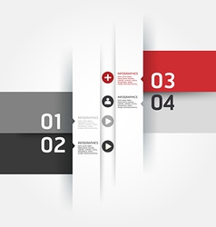 Modern Design numbered banners template vector image