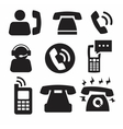 Phone icons vector image