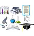 Science and education icons vector image