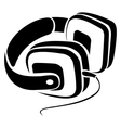 Headphones symbol vector image