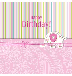 Birthday card vector image