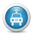 Taxi Glossy Icon vector image