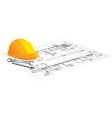 Draft of building vector image