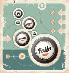 Retro design template vector image