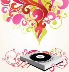 Turntable vector image