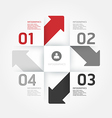 Modern Design numbered banners template vector image