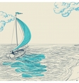 Sailing background vector image