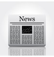 Newspaper vector image