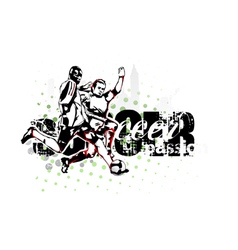 Soccer poster vector image