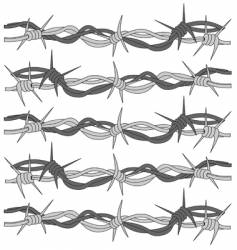 Barbed wire vector image