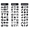 Kitchen icons vector image