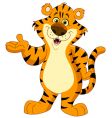 Cheerful tiger vector image