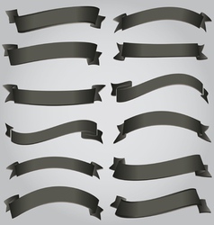 Set of ribbons vector image