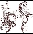 Grunge floral element vector image