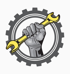 Hand logo vector image