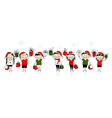 Christmas shopping with friends vector image
