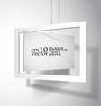Hanging board vector image