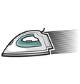 Steam iron Steam iron vector image