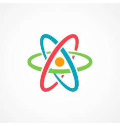 Atom Icon Sign vector image