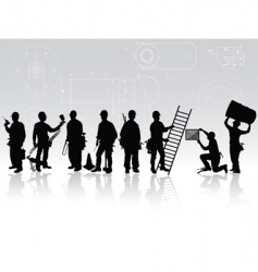 Construction workers vector image