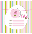 Baby shower card vector image